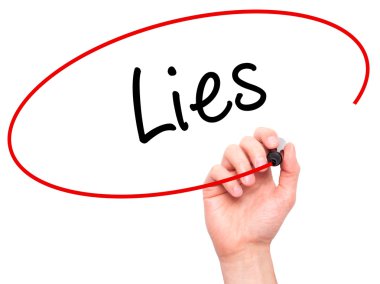 Görsel ekran siyah kalemi ile adam el yazma yatıyor