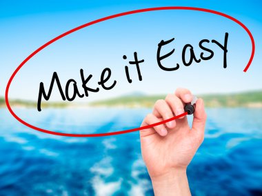 Adam el yazma yapmak çok kolay görsel ekranda siyah kalemi ile