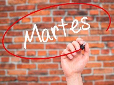 El yazma dostum Martes (İspanyolca Salı) ile siyah kalemi o