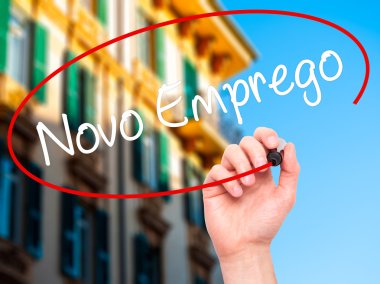 Adam el Novo Emprego (Portekizce yeni iş) bl ile yazma