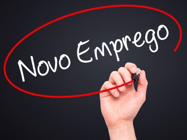 Adam el Novo Emprego (Portekizce yeni iş) bl ile yazma