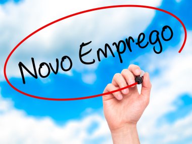 Adam el Novo Emprego (Portekizce yeni iş) bl ile yazma