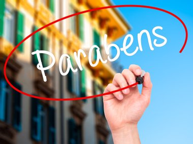 Adam el Parabens (Portekizce kutlu olsun) bl ile yazma