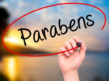 Adam el Parabens (Portekizce kutlu olsun) bl ile yazma