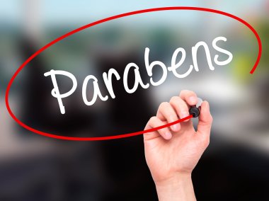 Adam el Parabens (Portekizce kutlu olsun) bl ile yazma