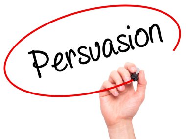 Adam el ikna ile siyah kalemi görsel ekranda yazma.