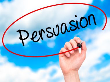 Adam el ikna ile siyah kalemi görsel ekranda yazma.