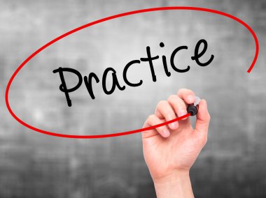 Adam el uygulama ile siyah kalemi görsel ekranda yazma.