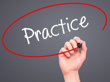 Adam el uygulama ile siyah kalemi görsel ekranda yazma.