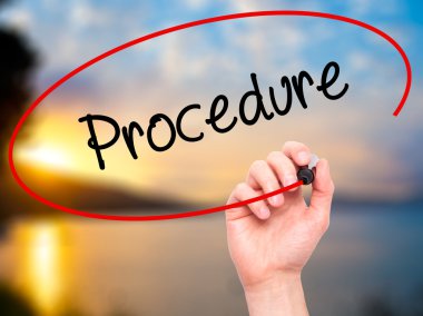 Adam el yordamı ile siyah kalemi görsel ekranda yazma.