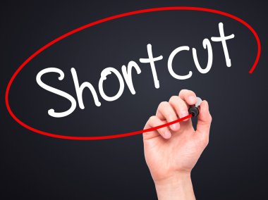 Adam el kısayol ile siyah kalemi görsel ekranda yazma.