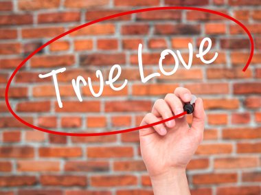 Adam el gerçek aşk ile siyah kalemi görsel ekranda yazma.