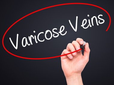 Adam el varis ile siyah kalemi görsel scre yazma.