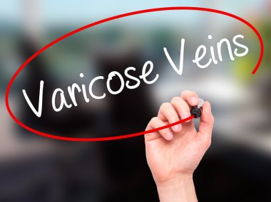 Adam el varis ile siyah kalemi görsel scre yazma.