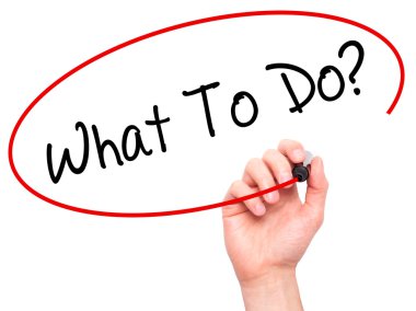 Adam el için ne yazıyor? görsel ekran ile siyah kalemi