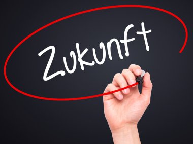 Adam el Zukunft (Future Almanca) siyah kalemi o ile yazma