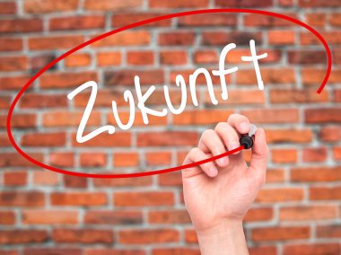 Adam el Zukunft (Future Almanca) siyah kalemi o ile yazma