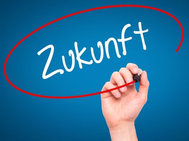 Adam el Zukunft (Future Almanca) siyah kalemi o ile yazma