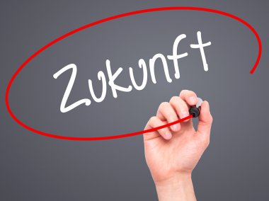 Adam el Zukunft (Future Almanca) siyah kalemi o ile yazma