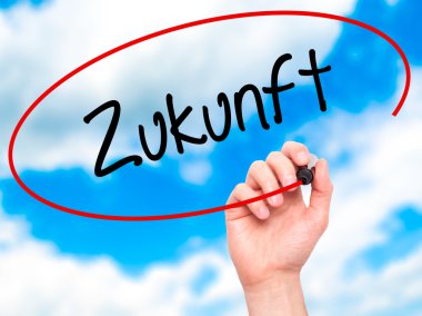 Adam el Zukunft (Future Almanca) siyah kalemi o ile yazma