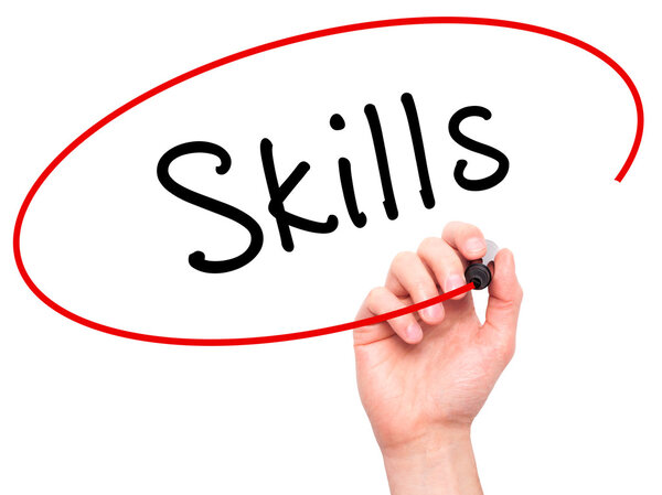 Навыки письма с маркером на прозрачной протиральной доске
