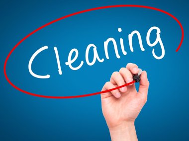 Adam El Temizleme ile siyah kalemi görsel ekranda yazma.