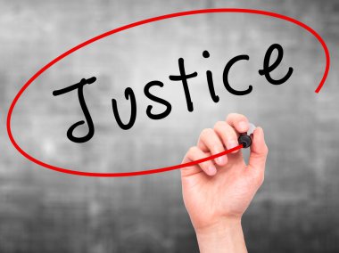 Adam el adalet ile siyah kalemi görsel ekranda yazma.