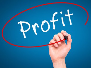 Adam el kar ile siyah kalemi görsel ekranda yazma.