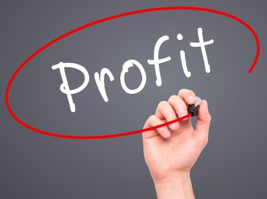 Adam el kar ile siyah kalemi görsel ekranda yazma.