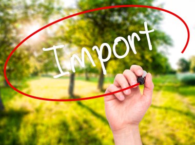 Adam el alma ile siyah kalemi görsel ekranda yazma.