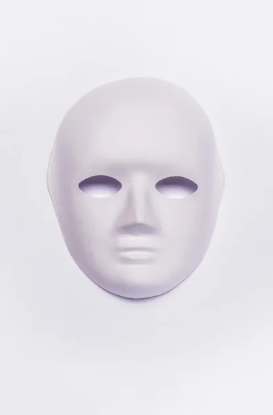 Máscara de papel branco vista superior — Fotografia de Stock
