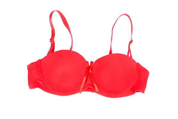 Red bra isolated on white background — Stock Photo, Image