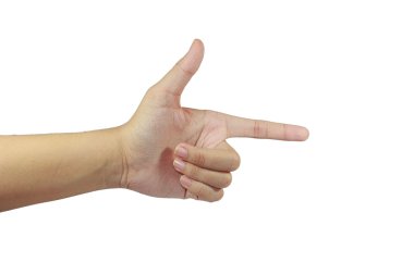 nokta işareti ile palm ön göstermek