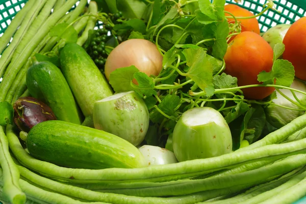 Bir kasede, mercimek, domates, salatalık, Centella asiatica Vegtables Telifsiz Stok Imajlar