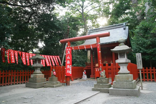 Torii a chrám — Stock fotografie