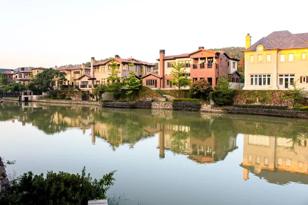 Casas de estilo europeu — Fotografia de Stock