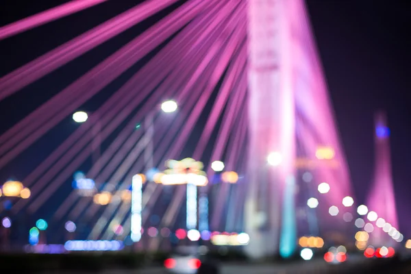 Blurred bridge traffic — Stock Photo, Image