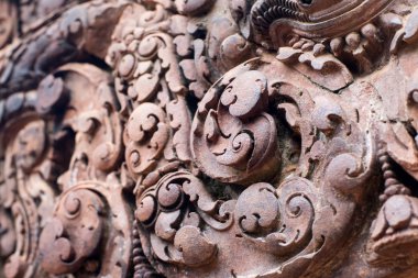 binalar ve Banteay Srei Kamboçya'da sanat