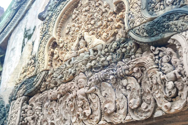 Edificios y artes en Banteay Srei en Camboya —  Fotos de Stock