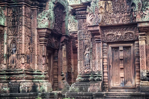 Binalar ve Banteay Srei Kamboçya'da sanat — Stok fotoğraf