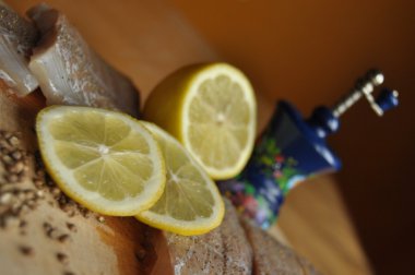 Balık fileto. Yemek, ana yemek. Açlık gıda baharat