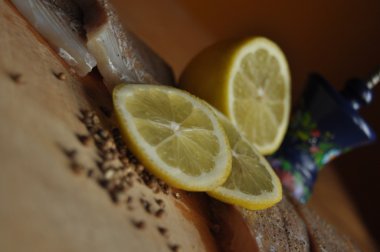 Balık fileto. Yemek, ana yemek. Açlık gıda baharat