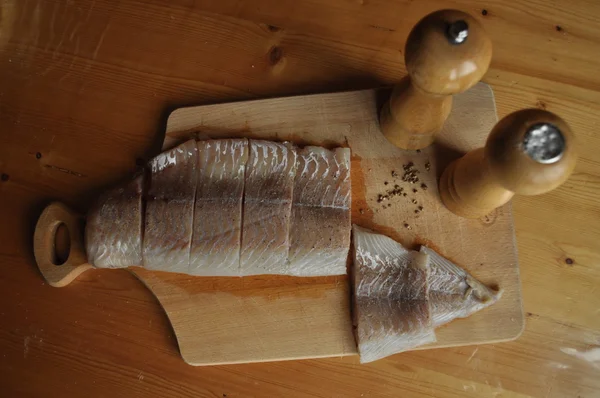 Balık fileto. Yemek, ana yemek. Açlık gıda baharat