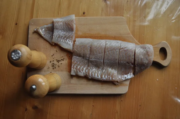 Balık fileto. Yemek, ana yemek. Açlık gıda baharat