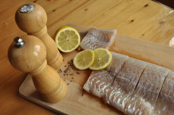 Balık fileto. Yemek, ana yemek. Açlık gıda baharat