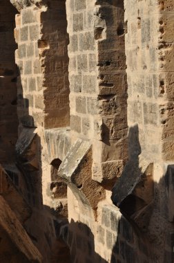 El Jem amfi. Tunus. Popüler turizm