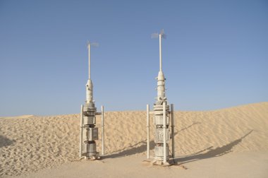 Sahne Kuzey Sahara, Tunus için Star Wars kasaba çevresinde