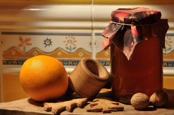 Gingerbread Noel için. Bal ve kek ve ceviz için kalıplar.
