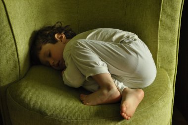 Uyuyan çocuk, bir çocuk pijama,