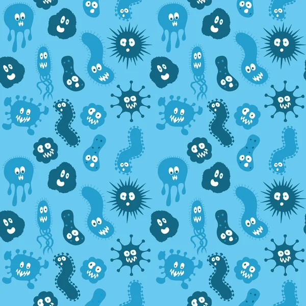 Germs repeat pattern — Stock Vector